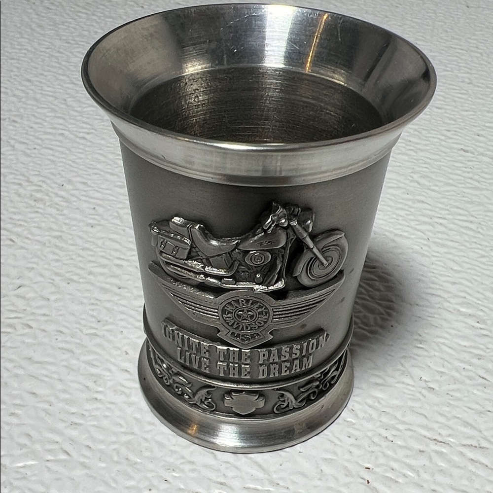 Harley-Davidson Pewter Shot Glass Limited Edition Numbered 0344 of 5000 rare